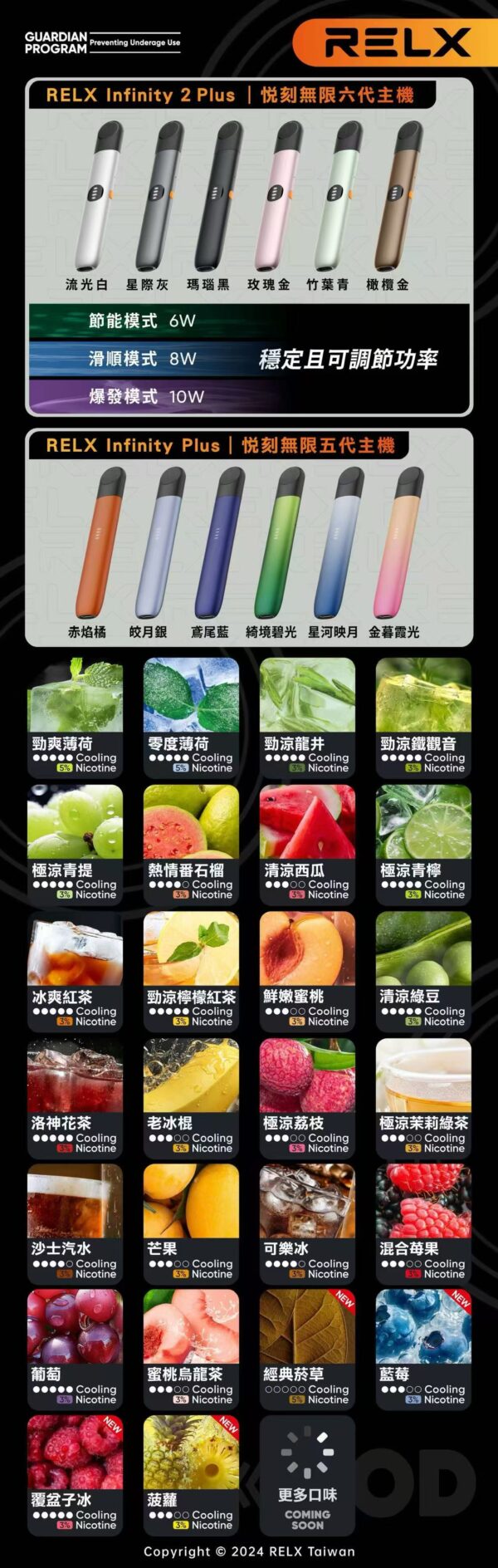 RELX 六代 煙彈口味
